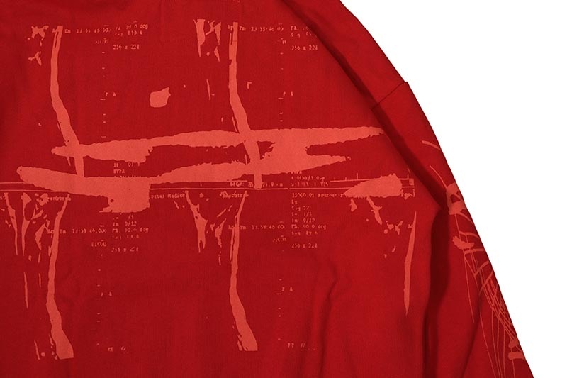 SP5DER RED X-RAY HOODIE