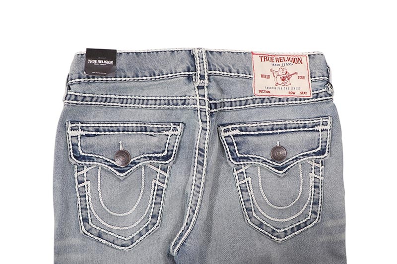 TRUE RELIGION RICKY ROPE STITCH STRAIGHT JEAN 34