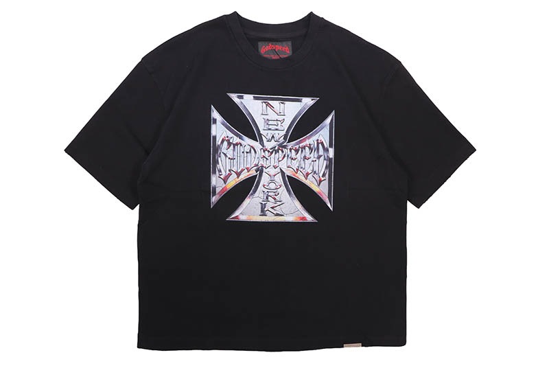 GODSPEED CHROME MOTTO T-SHIRT (BLACK WASH)