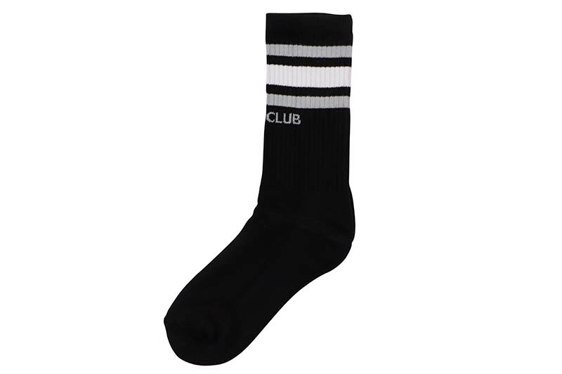PRO CLUB CLASSIC STRIPE CREW SOCKS (BLACK/WHITE/GRAY) 03PC0902
