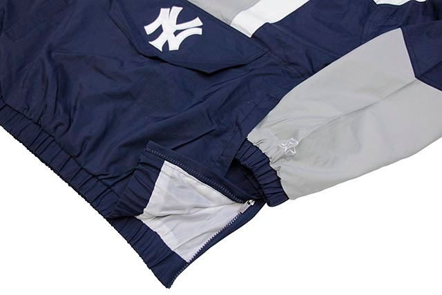 STARTER NEW YORK YANKEES HALF ZIP HOODED PULLOVER JACKET (LS950833-NYY)
