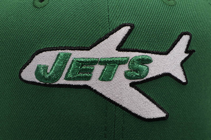 NEW ERA NEW YORK JETS 9FIFTY SNAPBACK CAP (1960 ESTABLISHED SIDE PATCH/ORANGE UNDER VISOR/KELLY)