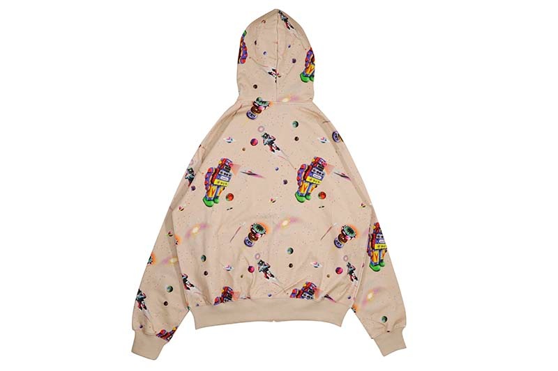 MANASTASH X BBC REAL SPACE ZIP HOODIE (792-4231007-050:BROWN) BBCJP245K004