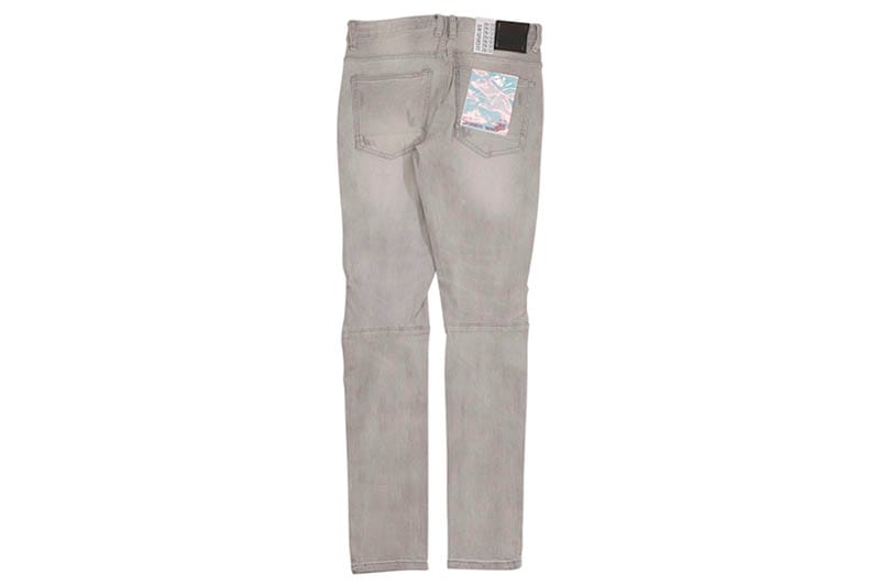 SMOKE RISE SLIM TAPERED VINTAGE WASHED JEANS (JP24101:CLOUD GREY)