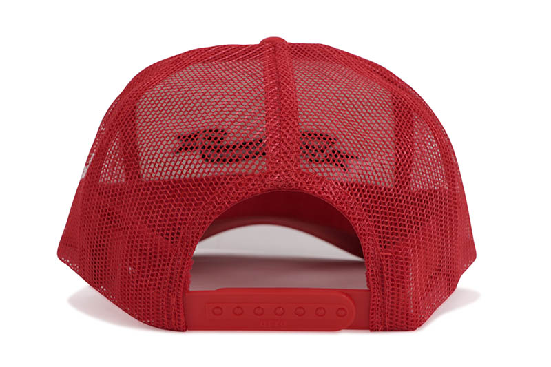 ADVANCE MULTI-COLOR CROSS TRUCKER HAT (RED/WHITE) ARS-5053