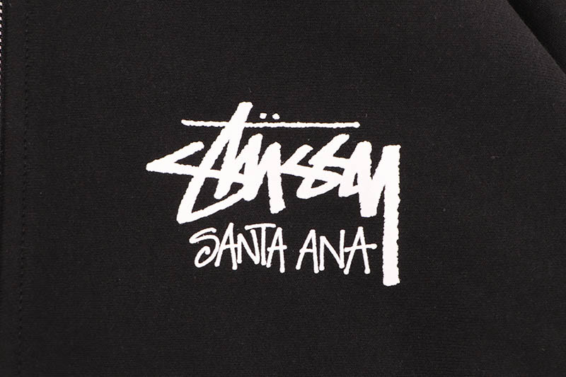 STUSSY STOCK SANTA ANA ZIP HOOD (3974006:BLACK)