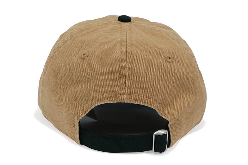 NEW ERA CHICAGO WHITE SOX 9TWENTY WASHED DUCK COTTON CLOTH STRAP CAP (LIGHT BRONZE/BLACK VISOR) 14109860