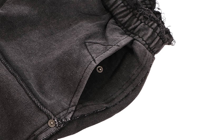 GODSPEED CARPENTER DISTRESSED SHORTS (BLACK)