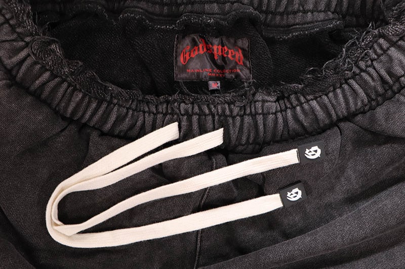 GODSPEED CARPENTER DISTRESSED SHORTS (BLACK)