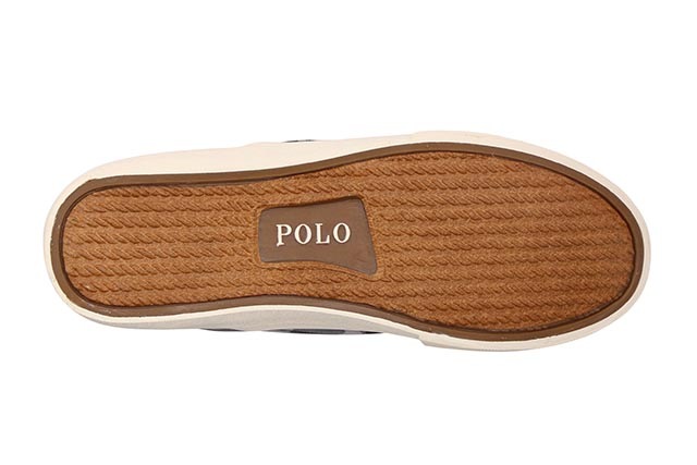 POLO RALPH LAUREN THOMPSON SLIP-ON SNEAKER(816694618001:BLACK MU CANVAS)