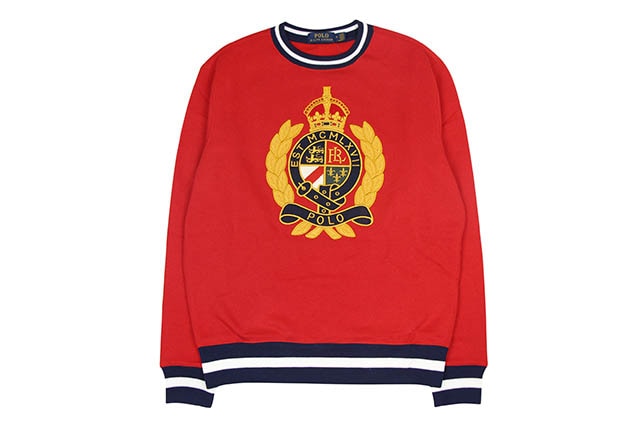 POLO RALPH LAUREN FLEECE GRAPHIC SWEATSHIRT (710740901002:RED)