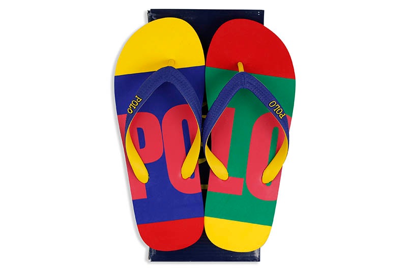 POLO RALPH LAUREN WHITLEBURY II SARANAC COLORBLOCK SANDAL (816787977001:D-MULTI COLOR)