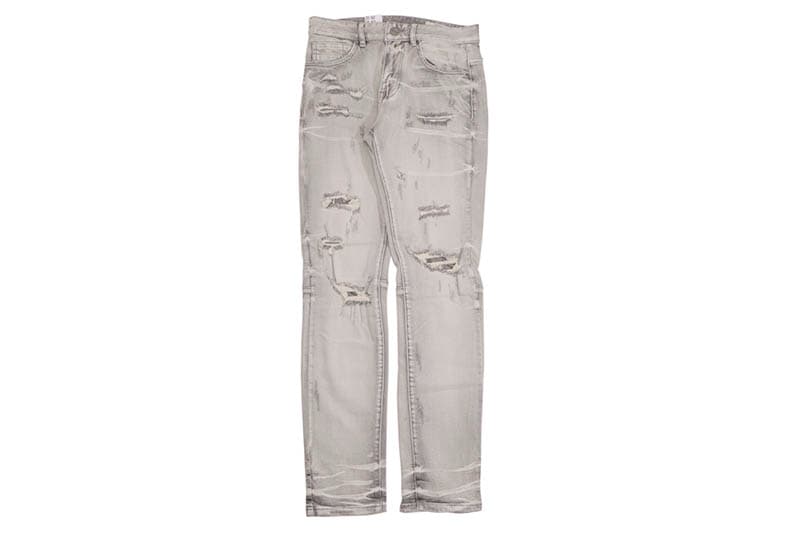 SMOKE RISE SLIM VINTAGE WASHED JEANS (JP23733:BREEZY GREY)