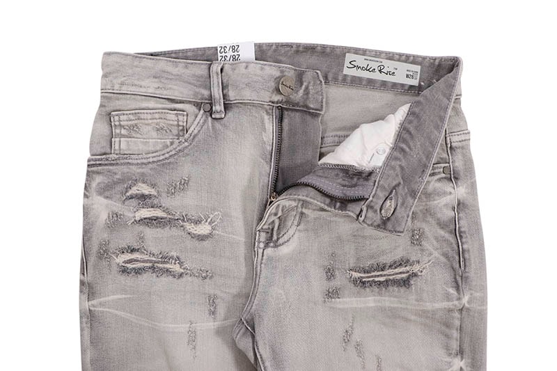 SMOKE RISE SLIM VINTAGE WASHED JEANS (JP23733:BREEZY GREY)
