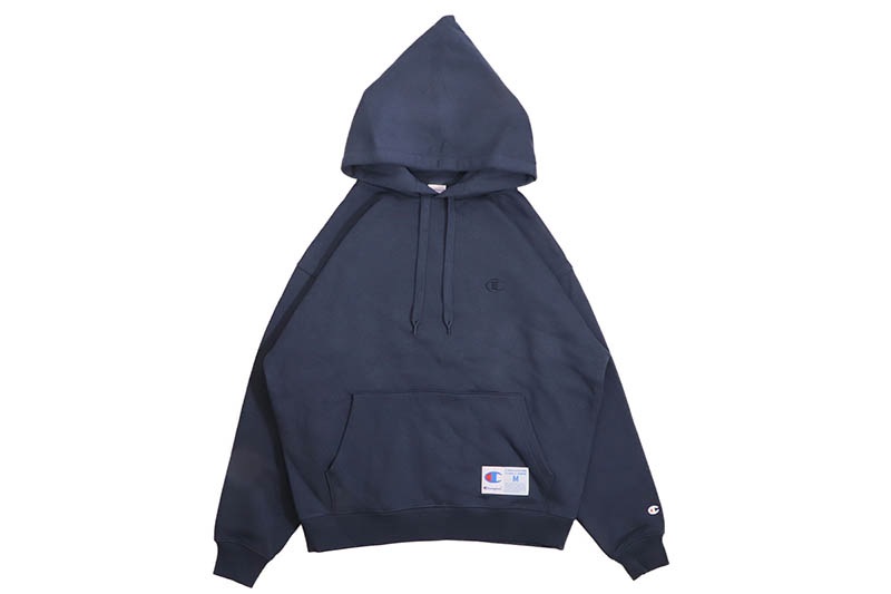 CHAMPION ACTION STYLE HOODED SWEATSHIRT (C3-Y135-370:NAVY)