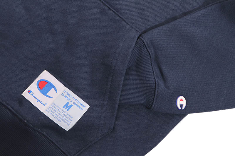 CHAMPION ACTION STYLE HOODED SWEATSHIRT (C3-Y135-370:NAVY)