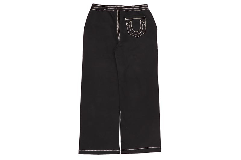 TRUE RELIGION SUPER T FLEECE SWEAT PANT (108869C:BLACK)