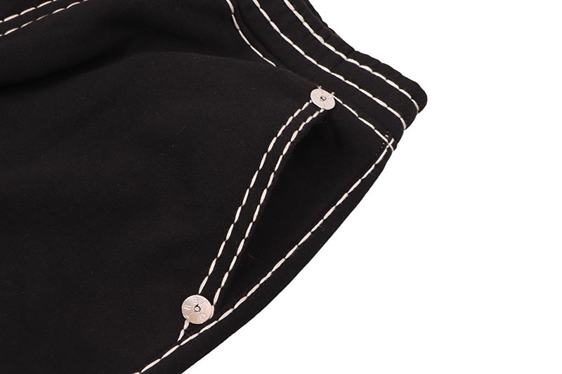 TRUE RELIGION SUPER T FLEECE SWEAT PANT (108869C:BLACK)