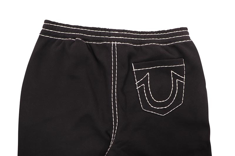 TRUE RELIGION SUPER T FLEECE SWEAT PANT (108869C:BLACK)