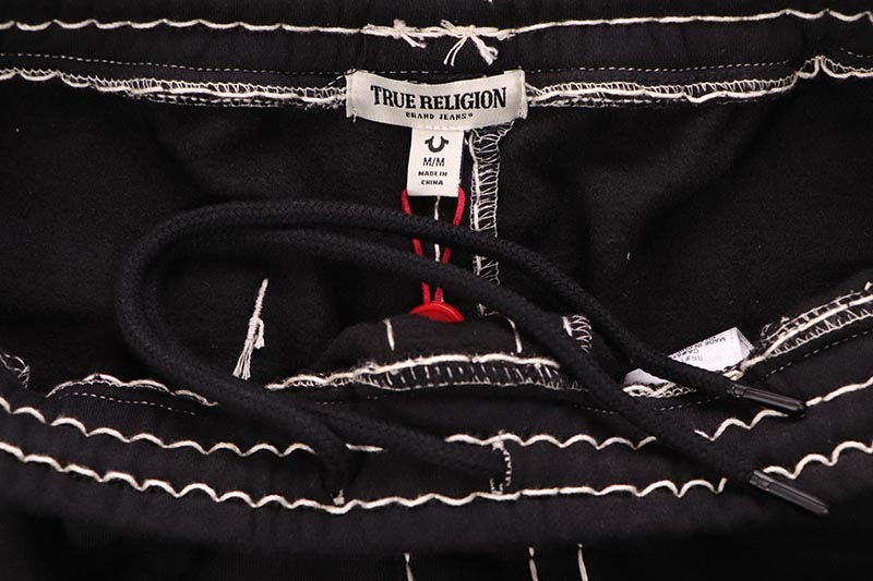 TRUE RELIGION SUPER T FLEECE SWEAT PANT (108869C:BLACK)