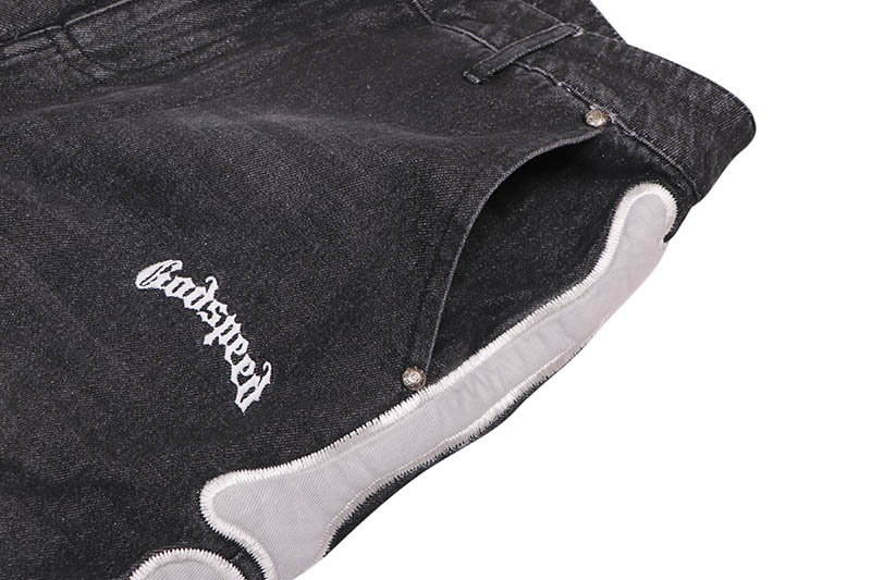 GODSPEED FÉMUR DENIM SHORTS (BLACK)