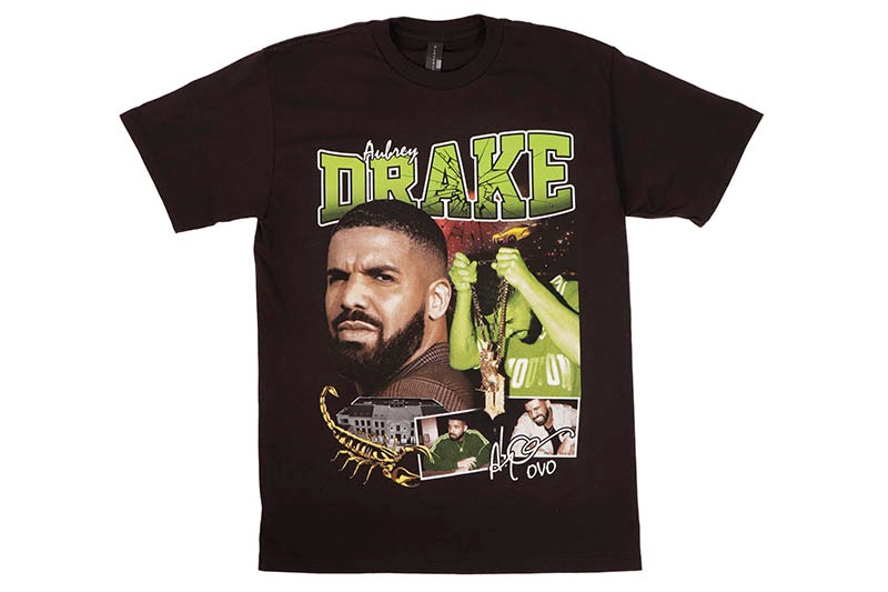 DRAKE OVO AUBREY GRAPHIC T-SHIRT (BLACK)