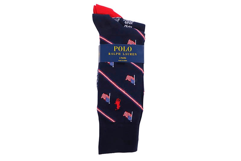 POLO RALPH LAUREN STRIPED & BANDANA TROUSER SOCK 2-PACK (899177PK:ASSORTED)