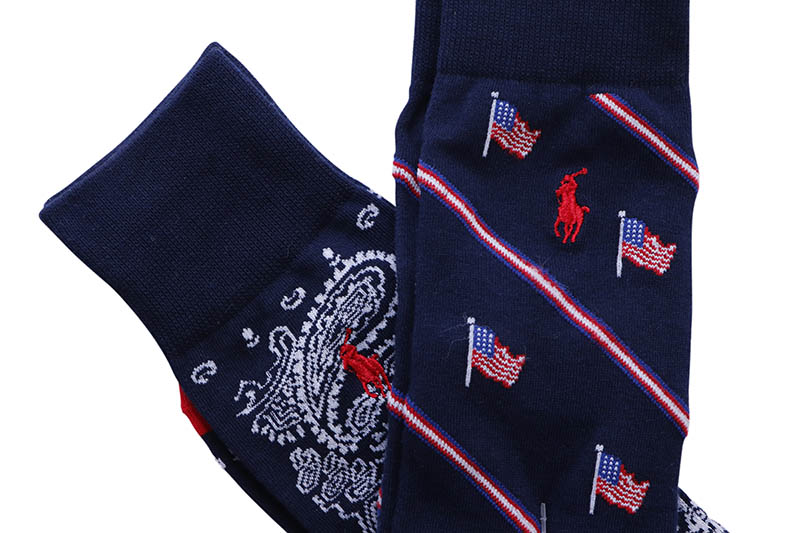 POLO RALPH LAUREN STRIPED & BANDANA TROUSER SOCK 2-PACK (899177PK:ASSORTED)
