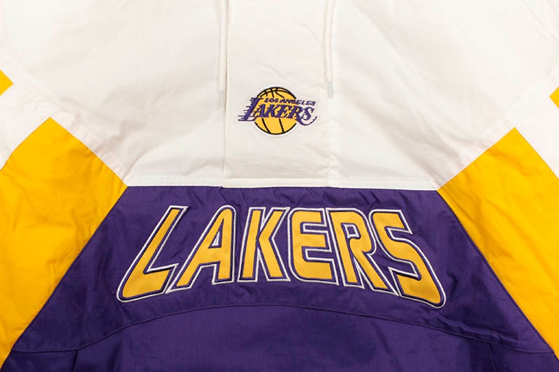 STARTER LOS ANGELES LAKERS LINE-UP HOODED PADDING JACKET (LS030737)