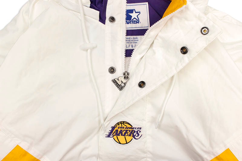 STARTER LOS ANGELES LAKERS LINE-UP HOODED PADDING JACKET (LS030737)