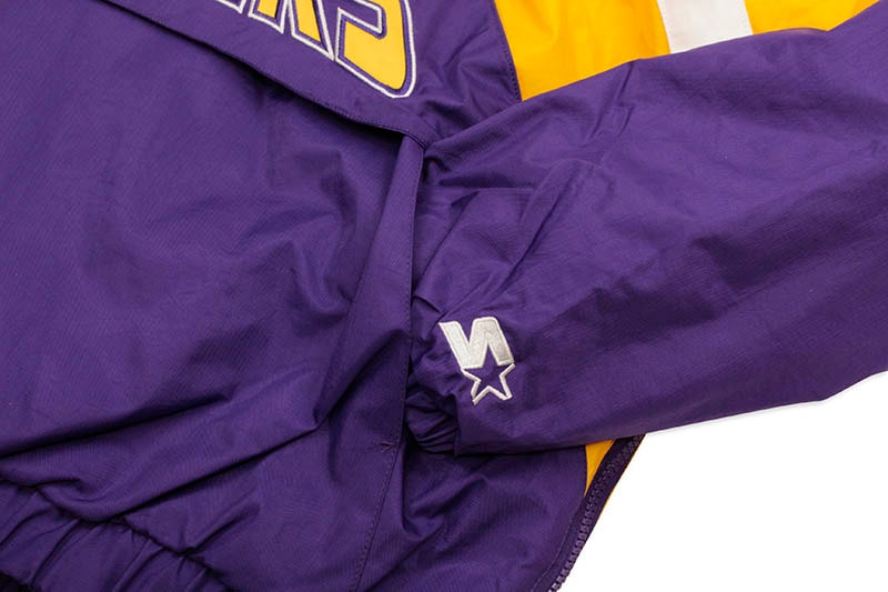 STARTER LOS ANGELES LAKERS LINE-UP HOODED PADDING JACKET (LS030737)