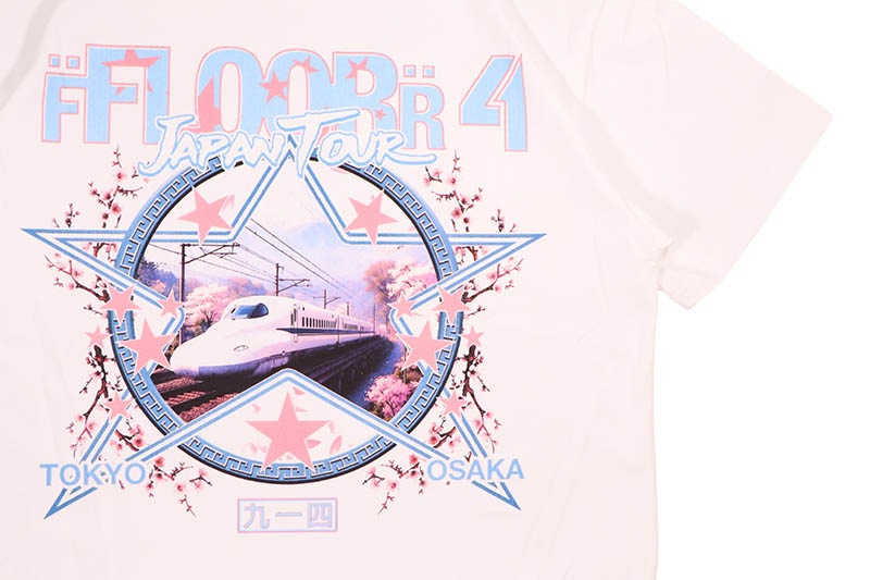 FLOOR 914 TOUR T-SHIRTS (WHITE:GROW AROUND EXCLUSIVE)