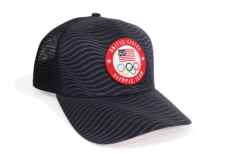 NEW ERA UNITED STATES OLYMPIC TEAM WAVES 9SEVENTY STRETCH-SNAP ADJUSTABLE HAT (NAVY) 