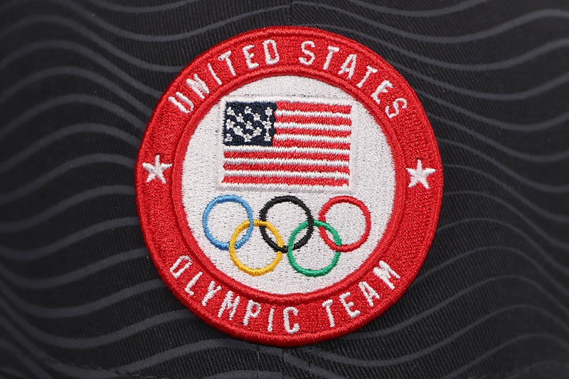 NEW ERA UNITED STATES OLYMPIC TEAM WAVES 9SEVENTY STRETCH-SNAP ADJUSTABLE HAT (NAVY) 