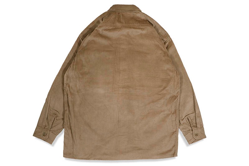 PRO CLUB HEAVYWEIGHT CORDUROY OVERSHIRT (KHAKI) 21PC0202
