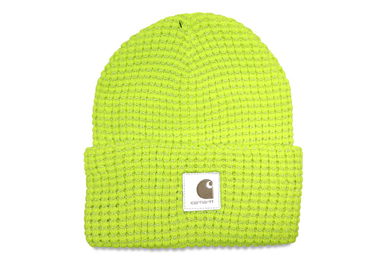 Carhartt KNIT REFLECTIVE PATCH BEANIE (105548-BLM:BRITE LIME)