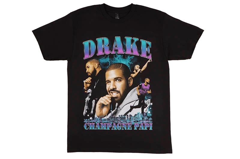 DRAKE CHAMPAGNE PAPI GRAPHIC T-SHIRT (BLACK)