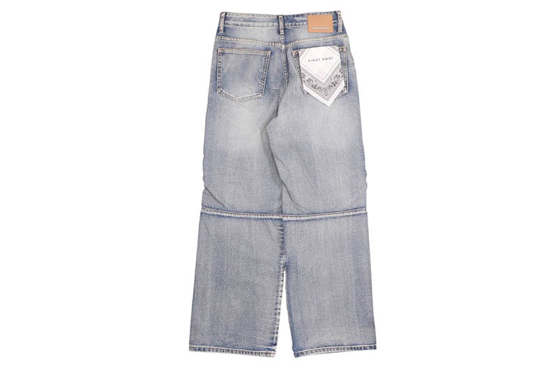 サグクラブ風　デニム　y2k FIRST ROW FAST LIFE WASHED DENIM Y2K PANTS (FRD2078:MEDIUM