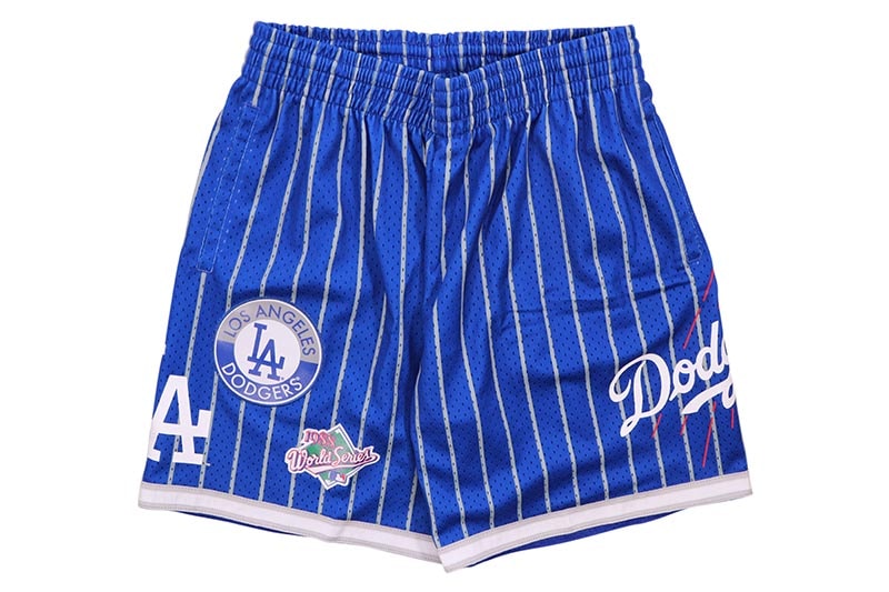 MITCHELL & NESS CITY COLLECTION MESH SHORTS (LOS ANGELES DODGERS:BLUE) PSHR5013-LADYY
