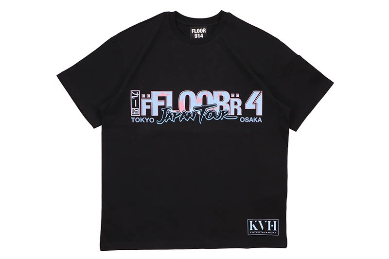FLOOR 914 TOUR T-SHIRTS (BLACK:GROW AROUND EXCLUSIVE)