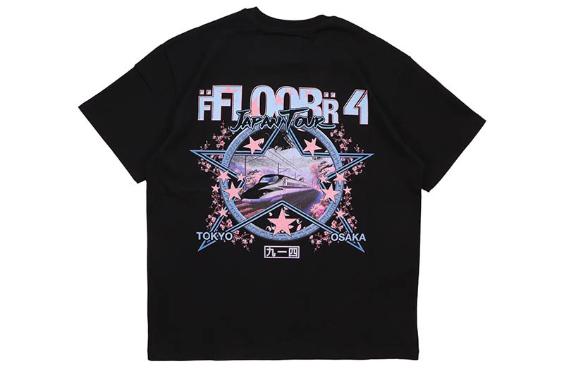 FLOOR 914 TOUR T-SHIRTS (BLACK:GROW AROUND EXCLUSIVE)