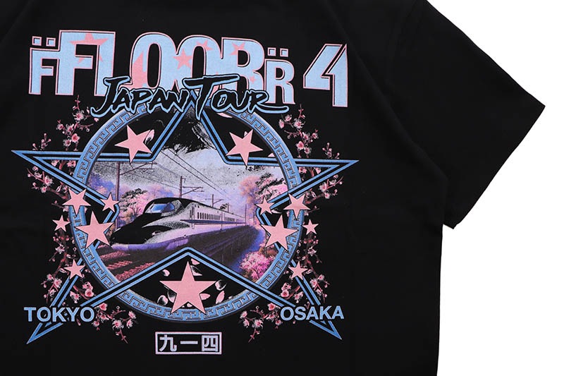 FLOOR 914 TOUR T-SHIRTS (BLACK:GROW AROUND EXCLUSIVE)