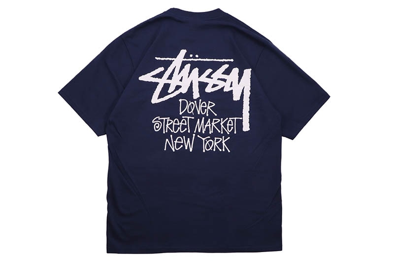 STUSSY STOCK DSM NEW YORK TEE (NAVY)