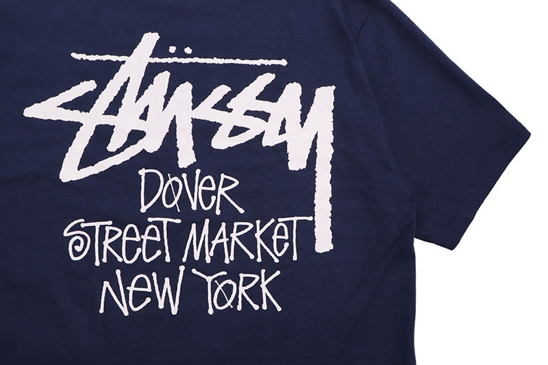 STUSSY STOCK DSM NEW YORK TEE (NAVY)