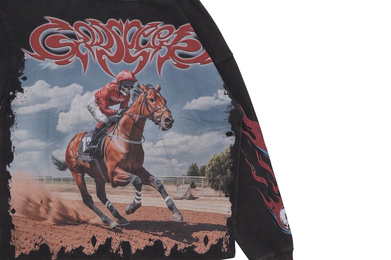 GODSPEED THROUGHBRED LS T-SHIRT (BLACK)