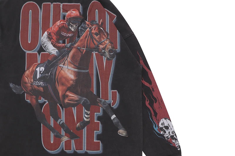 GODSPEED THROUGHBRED LS T-SHIRT (BLACK)