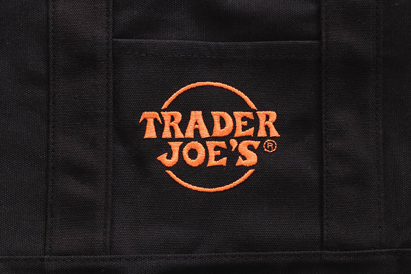 TRADER JOE'S TRICK OR TREAT CANVAS TOTE BAG (BLACK)