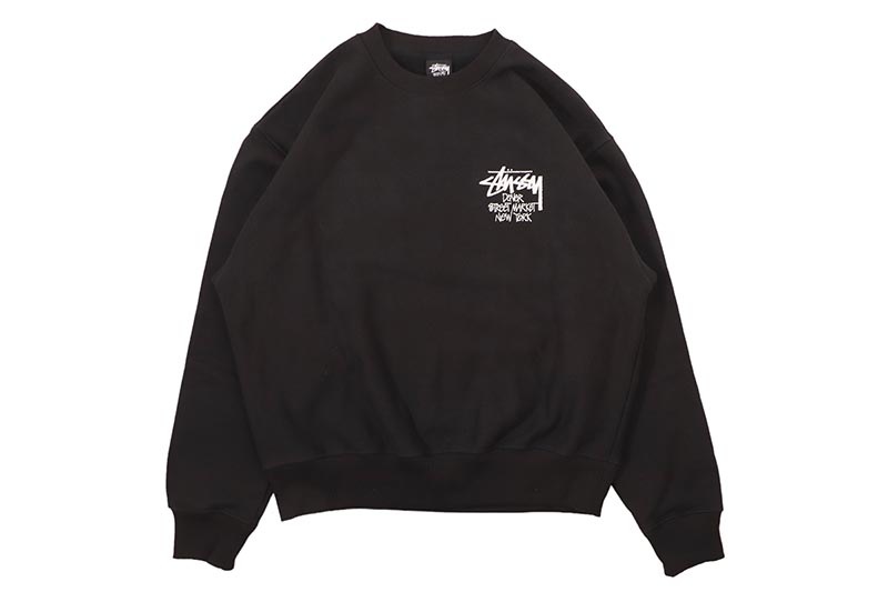 STUSSY STOCK DSM NEW YORK CREW (BLACK)