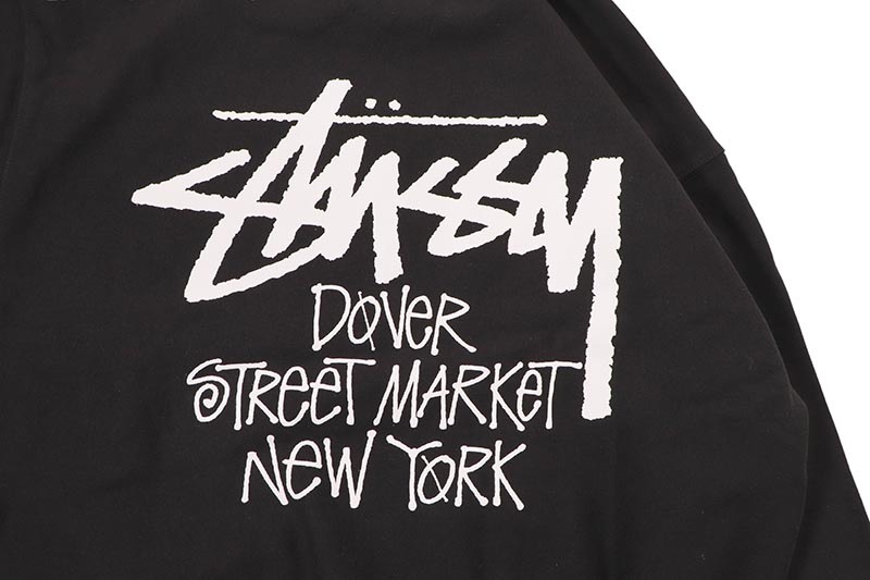 STUSSY STOCK DSM NEW YORK CREW (BLACK)