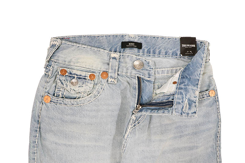 TRUE RELIGION BOBBY DISTRESSED SUPER T BAGGY JEAN 32” (109195:LT